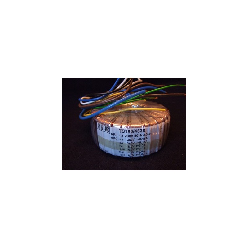 Transformateur torique 2x320-5-4x2.5-2x6volts Transformateur torique 2x320-5-4x2.5-2x6volts