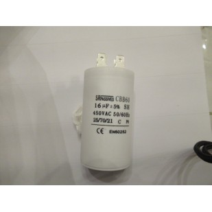 condensateur moteur 16µf 450v