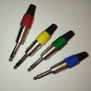jack stéréo 6.35 couleur au...