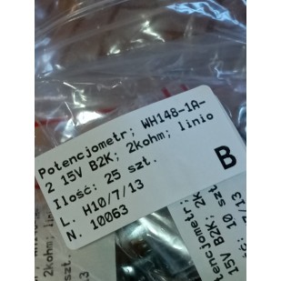 potentiomètre 2k lin axe...